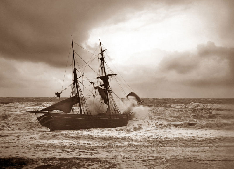 The Flag of Distress by Frank Meadow Sutcliffe, courtesy The Sutcliffe Galery, Whitby. 
